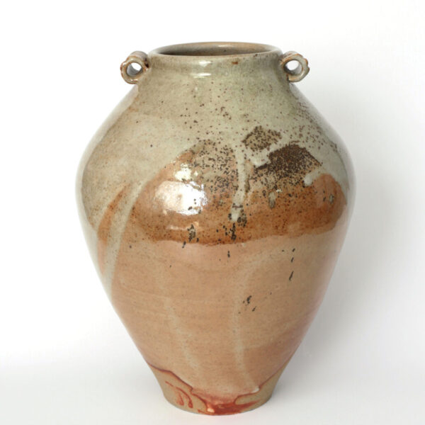 White vase with handles