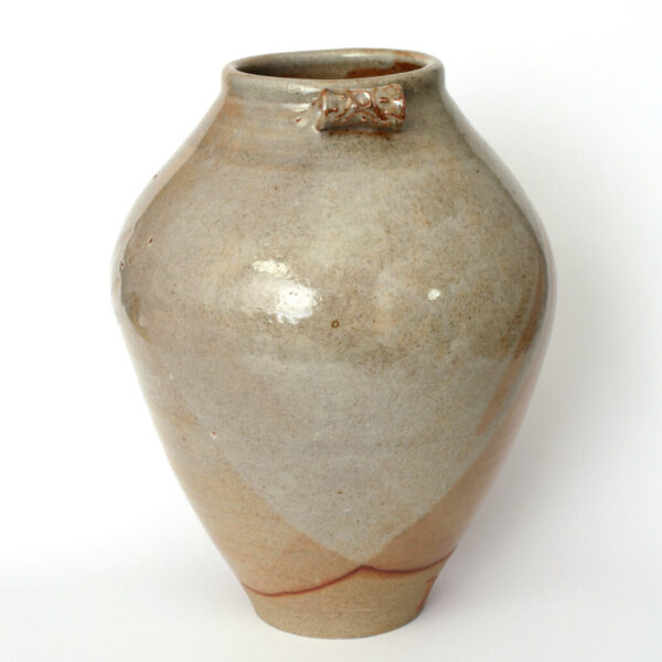 White vase with handles