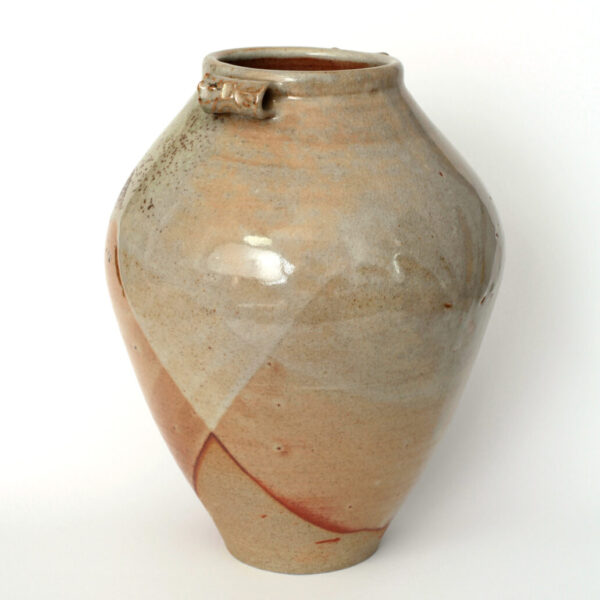 White vase with handles